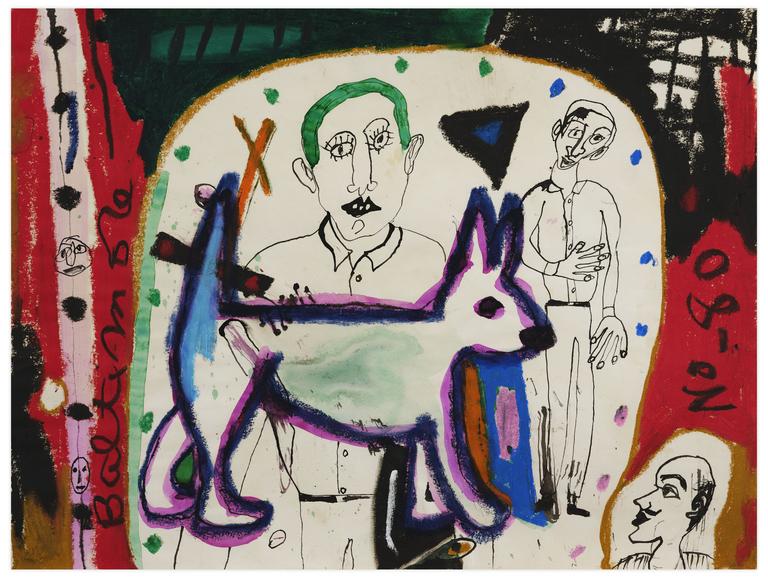 Catalogue raisonné, Norris Embry, Sans titre (Chien de profil à droite), 1980