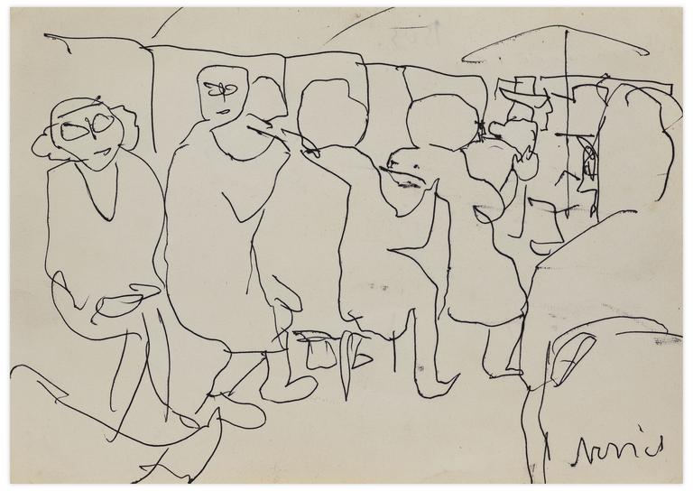 Catalogue raisonné, Norris Embry, Bus - Athènes, vers 1960