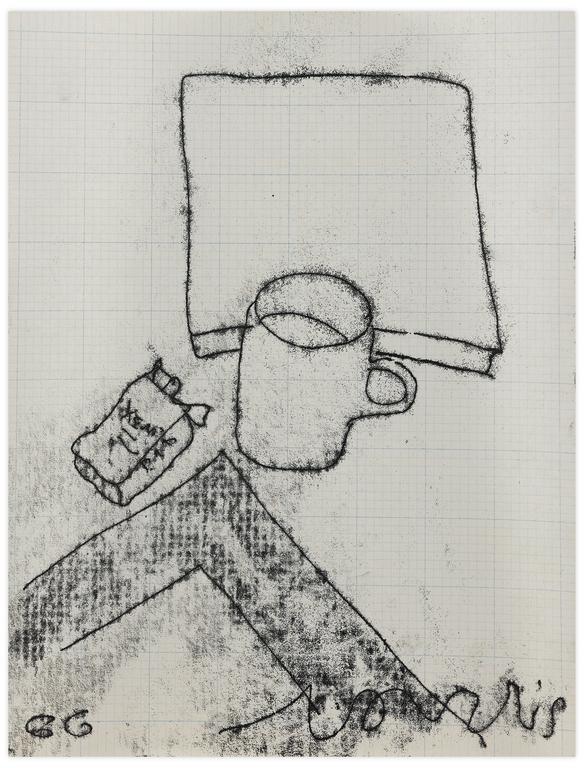 Catalogue raisonné, Norris Embry, Sans titre (Tasse et cigarettes), 1966
