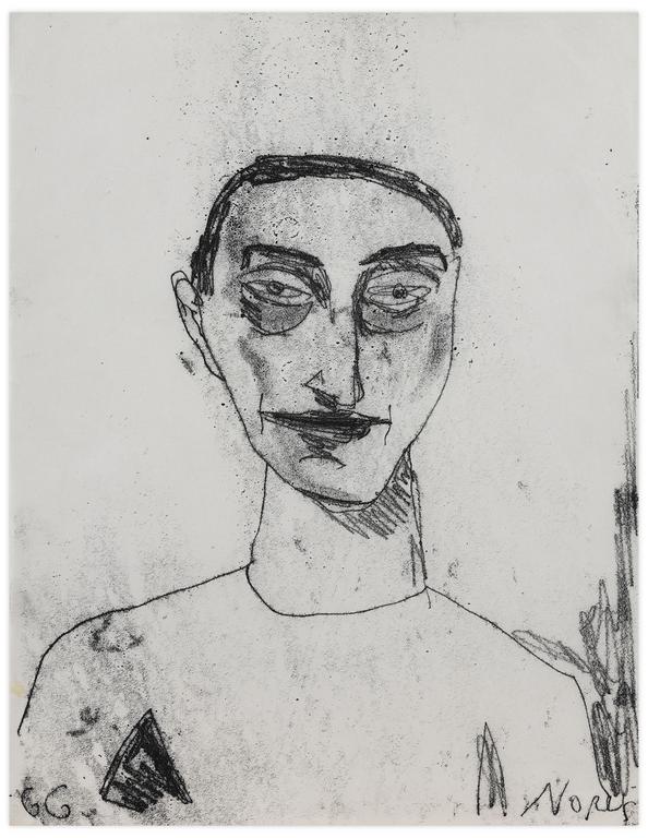 Catalogue raisonné, Norris Embry, Sans titre (Homme en buste), 1966