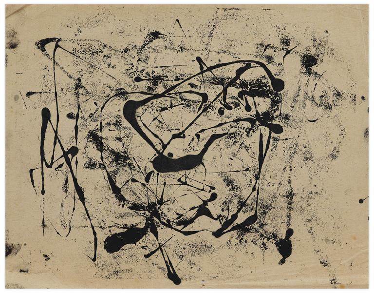 Catalogue raisonné, Norris Embry, Sans titre (Dripping), vers 1950