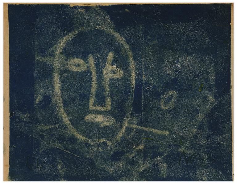 Catalogue raisonné, Norris Embry, Sans titre (Masque bleu), 1962