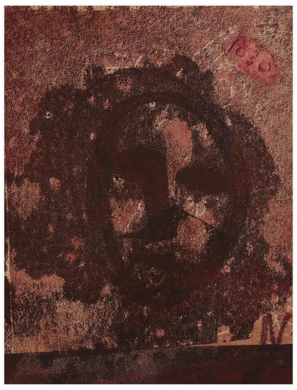 Catalogue raisonné, Norris Embry, Sans titre (Masque rouge), vers 1962