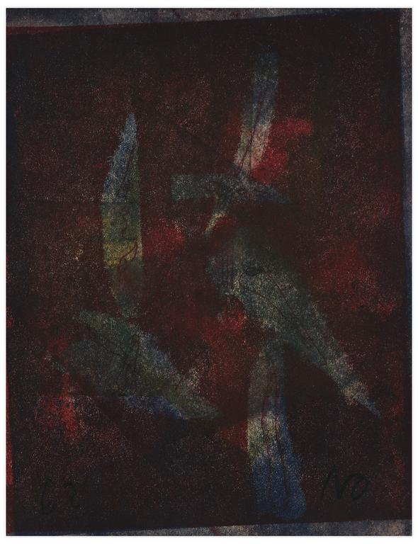 Catalogue raisonné, Norris Embry, Sans titre (Composition rouge et pourpre), 1962