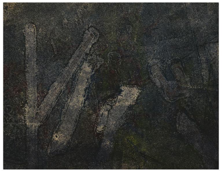 Catalogue raisonné, Norris Embry, Sans titre (Composition verte et bleu), vers 1962