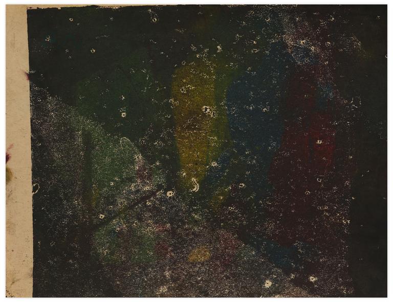 Catalogue raisonné, Norris Embry, Sans titre (Composition verte, rouge, bleu, jaune), vers 1962