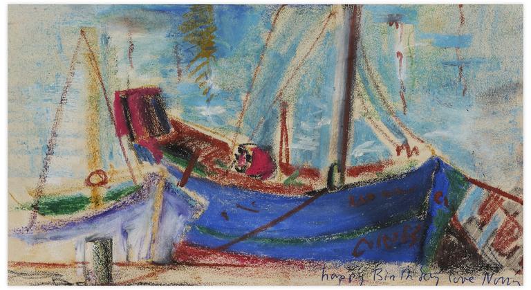 Catalogue raisonné, Norris Embry, Sans titre (Bateaux à quai), vers 1955-60