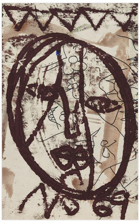 Catalogue raisonné, Norris Embry, Sans titre (Masque marron), 1969