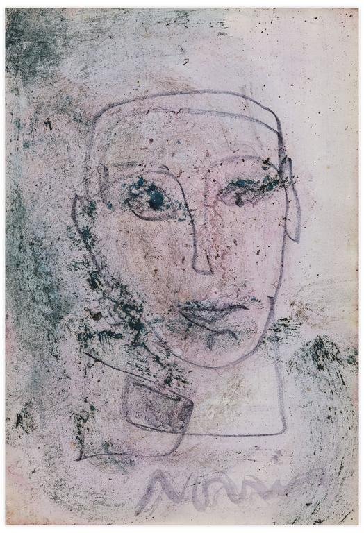 Catalogue raisonné, Norris Embry, Sans titre (Portrait d'homme de face), vers 1956