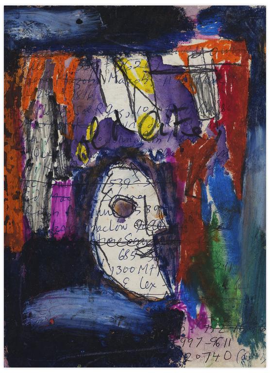 Catalogue raisonné, Norris Embry, Sans titre (Masque de profil à droite), vers 1965-70