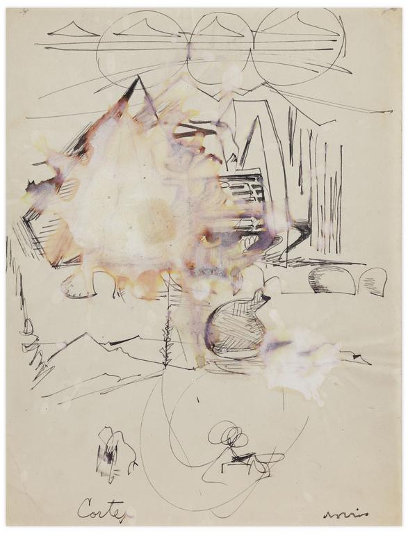 Catalogue raisonné, Norris Embry, Sans titre (Cortes, trois cercles), vers 1962