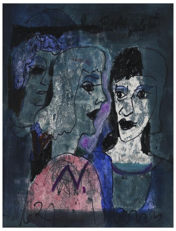 Catalogue raisonné, Norris Embry, Sans titre (Trois femmes), 1962