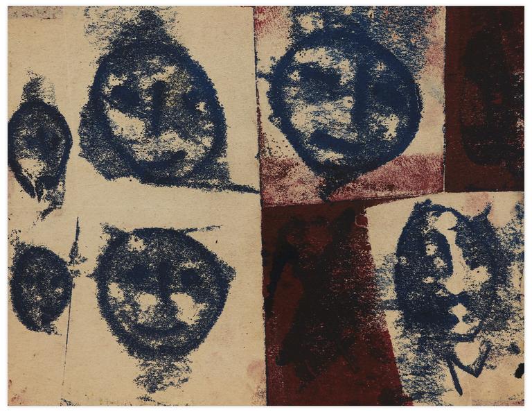 Catalogue raisonné, Norris Embry, Sans titre (Six masques), vers 1963