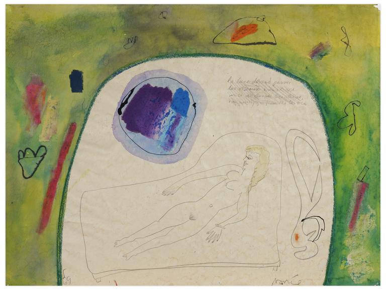 Catalogue raisonné, Norris Embry, Sans titre (La lune descend parmi les oiseaux...)