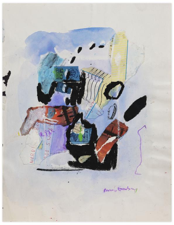 Catalogue raisonné, Norris Embry, Sans titre (Abstraction et collages Class A Cigarettes), vers 1964