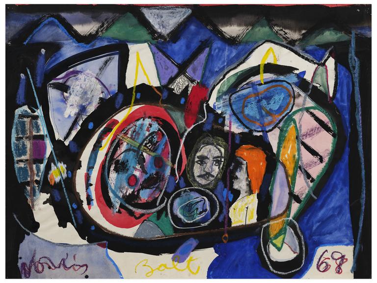 Catalogue raisonné, Norris Embry, Sans titre (Trois visages), 1969