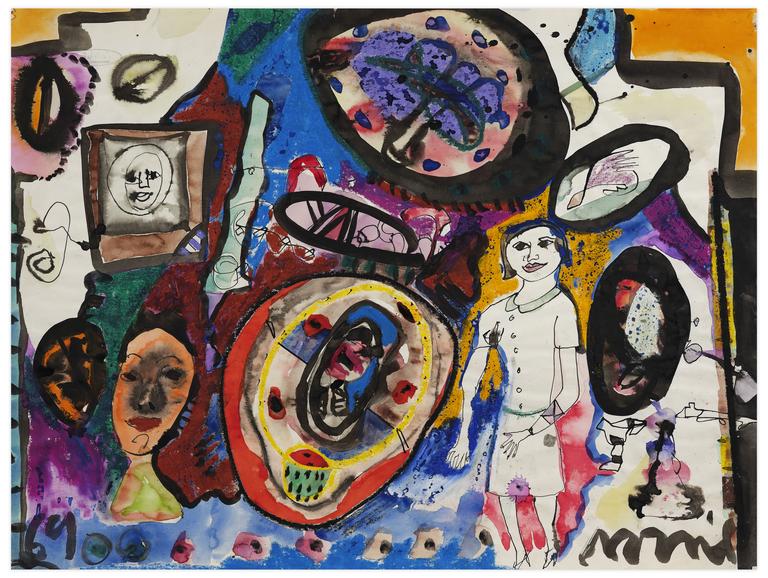 Catalogue raisonné, Norris Embry, Sans titre (Femme en blanc), 1969