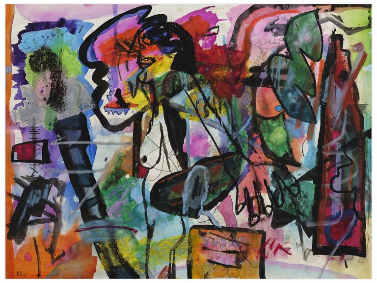 Catalogue raisonné, Norris Embry, Sans titre (Femme nue debout, de profil à gauche), 1974