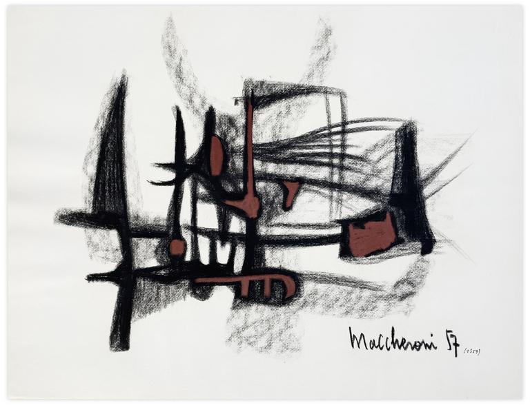 Catalogue raisonné, Henri Maccheroni, Sans titre, Journal de l’œuvre - 1957
