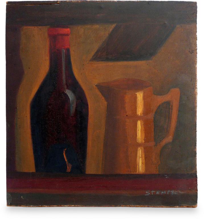 Catalogue raisonné, André Stempfel, Nature morte à la bouteille — 1950