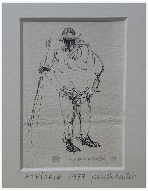 Catalogue raisonné, Patrick Baillet, Mendiant Éthiopie - 1976
