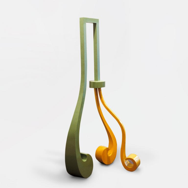 Catalogue raisonné, Jean-Paul Thaéron, Passage, vert, jaune - 1990