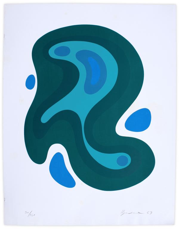 Catalogue raisonné, Henri Baviera, TROIS POINTS DYNAMIQUES — 1969