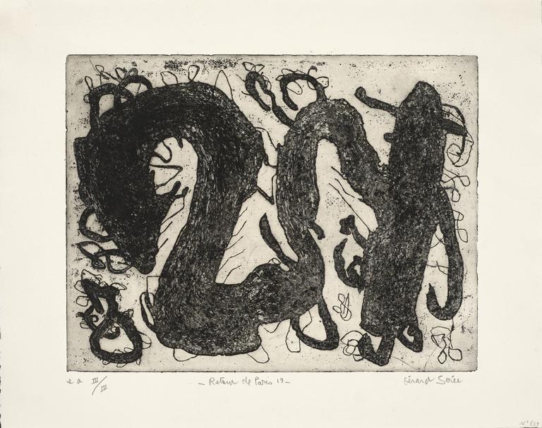 Catalogue raisonné, Gérard Serée, Gravure Retour de Paris, 2019