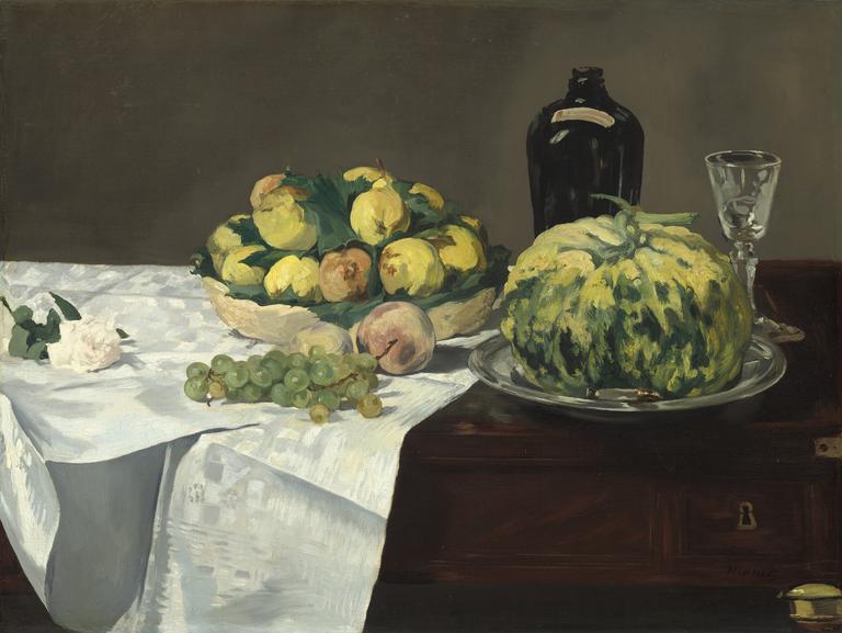 Catalogue raisonné, Edouard Manet, Nature morte au melon et aux pêches