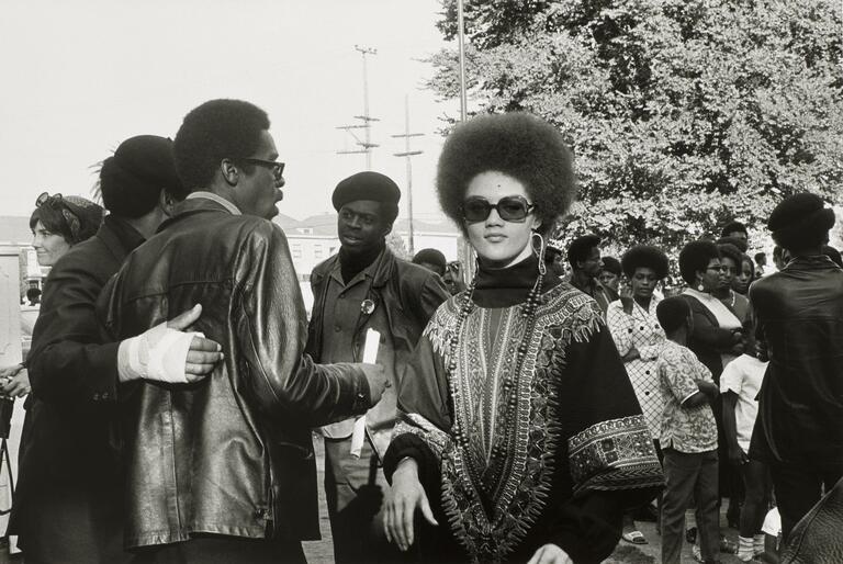 Kathleen Cleaver and the Black Panthers (âFree Hueyâ rally, Bobby Hutton Memorial Park, Oakland, CA, Sept. 22, 1968, from: Black Panther), 1968â1969