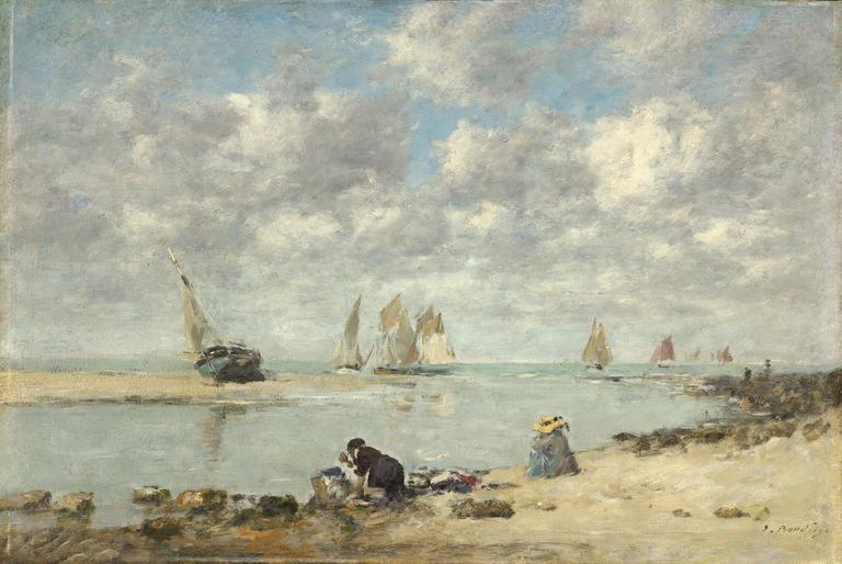 Catalogue raisonné, Eugène Boudin, Lavandière près de Trouville