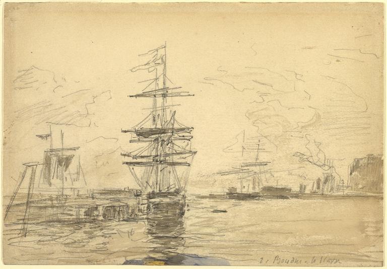 Catalogue raisonné, Eugène Boudin, Voilier au port