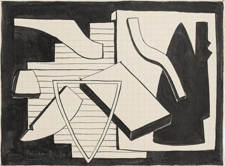 Catalogue raisonné, Henri Foucault, Composition 1 - 1990