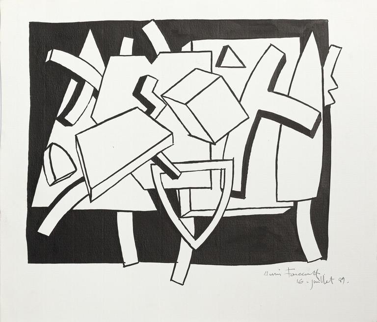 Catalogue raisonné, Henri Foucault, Composition 14 - 1989