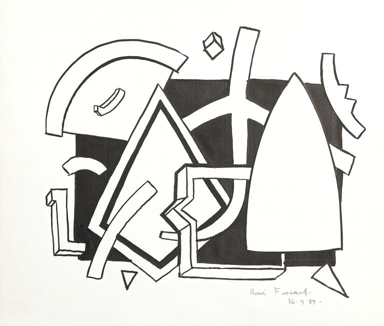 Catalogue raisonné, Henri Foucault, Composition 15 - 1989