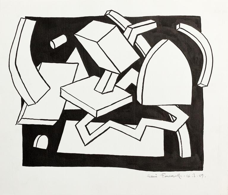 Catalogue raisonné, Henri Foucault, Composition 17 - 1989