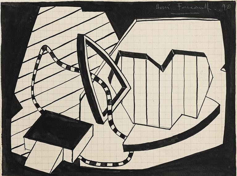 Catalogue raisonné, Henri Foucault, Composition 2 - 1990