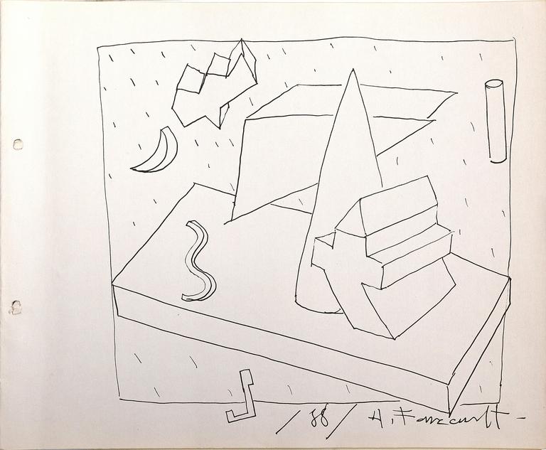 Catalogue raisonné, Henri Foucault, Dessin 88 - 18 - 1988