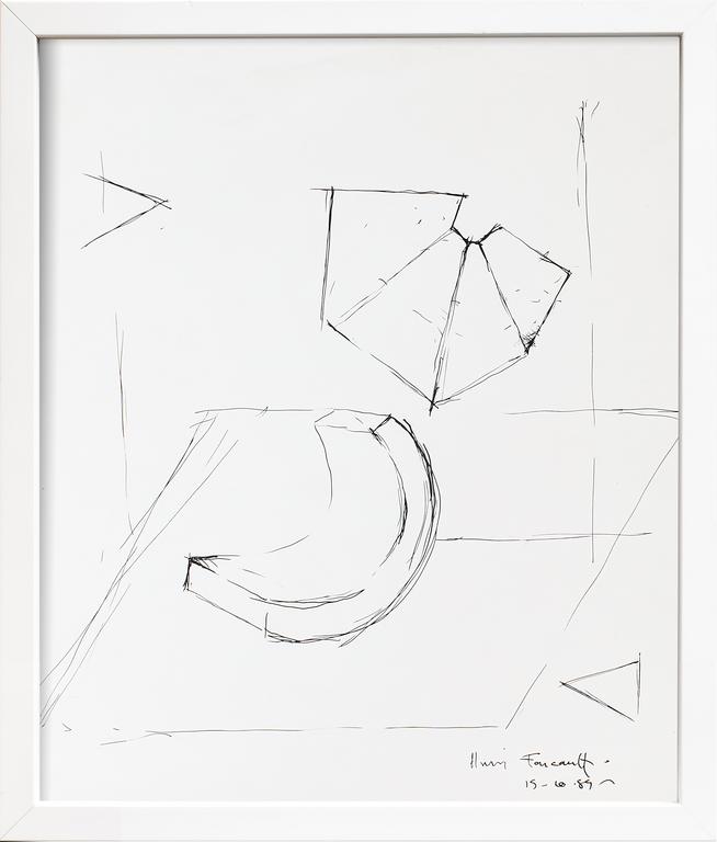 Catalogue raisonné, Henri Foucault, Dessin 9 - 1989