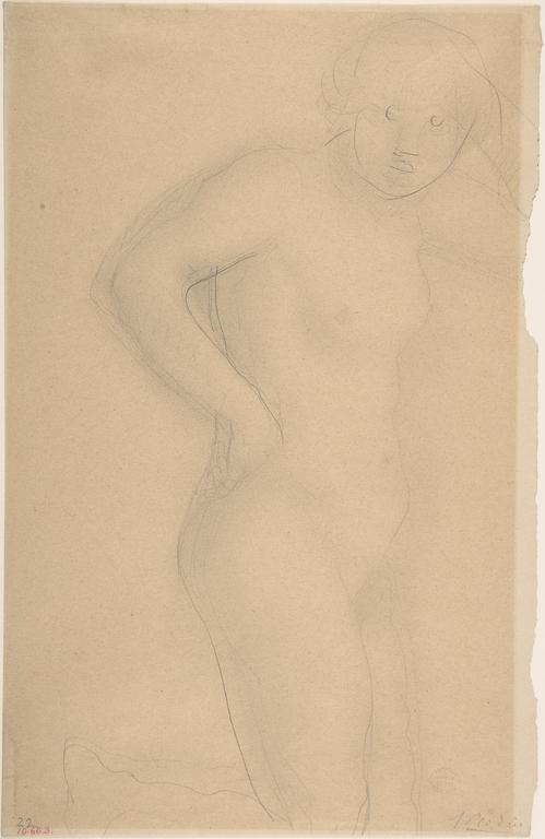 Catalogue raisonné, Auguste Rodin, Jeune fille à genoux