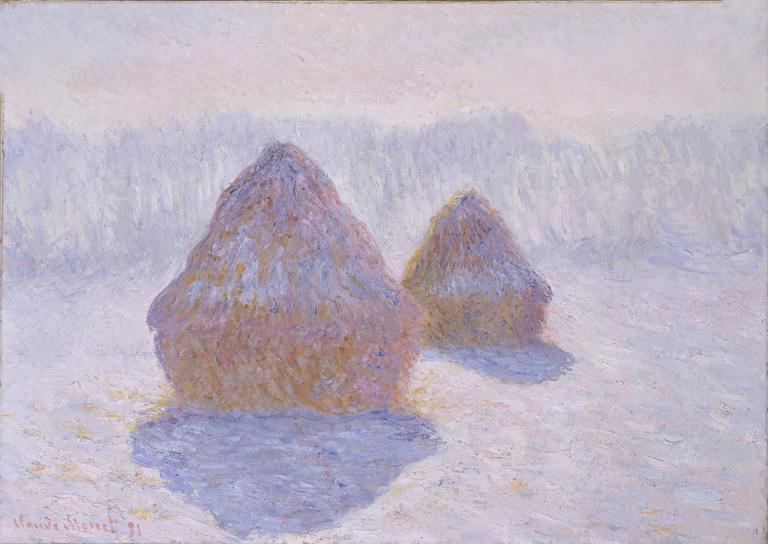 Catalogue raisonné, Claude Monet, Les Meules, effet de neige et soleil