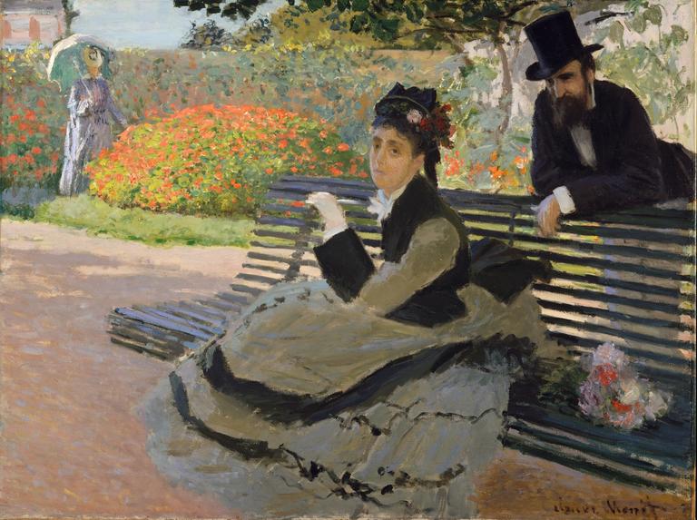 Catalogue raisonné, Claude Monet, Sur le banc du jardin