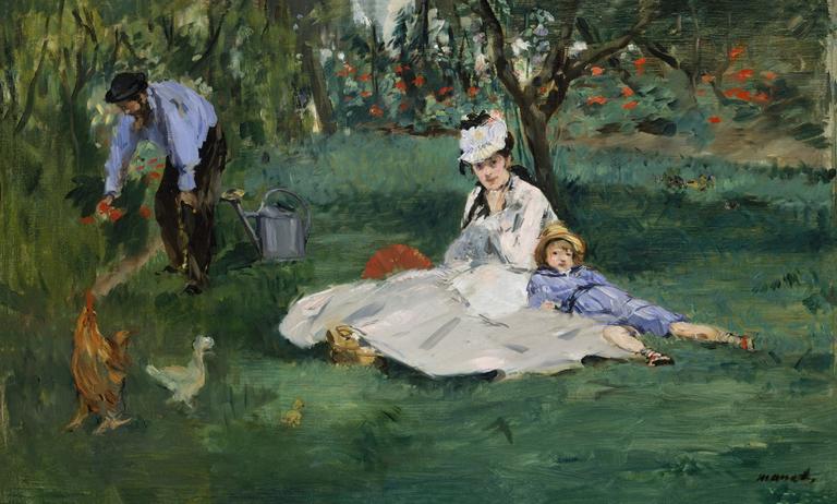 Catalogue raisonné, Edouard Manet, La Famille Monet au jardin à Argenteuil