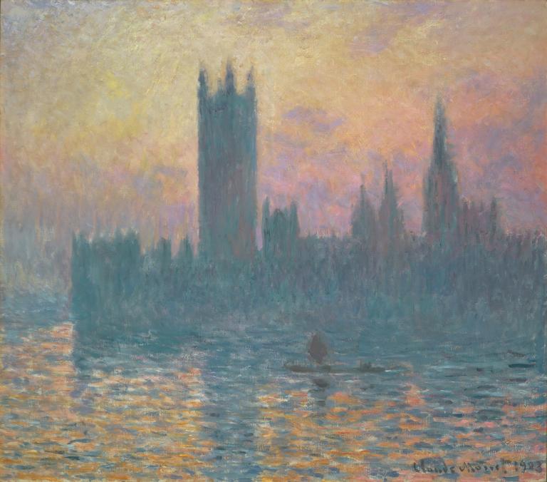 Catalogue raisonné, Claude Monet, Les maisons du Parlement sous le soleil