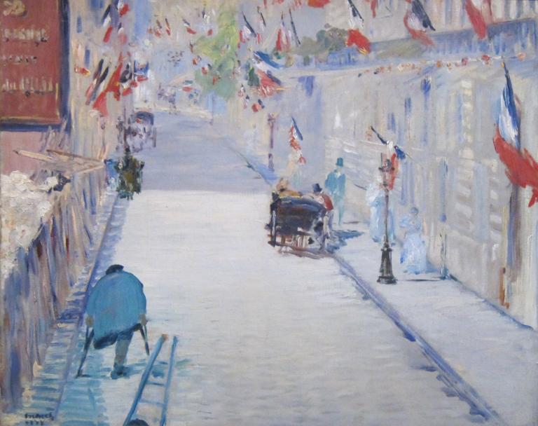 Catalogue raisonné, Edouard Manet, La rue Mosnier aux drapeaux