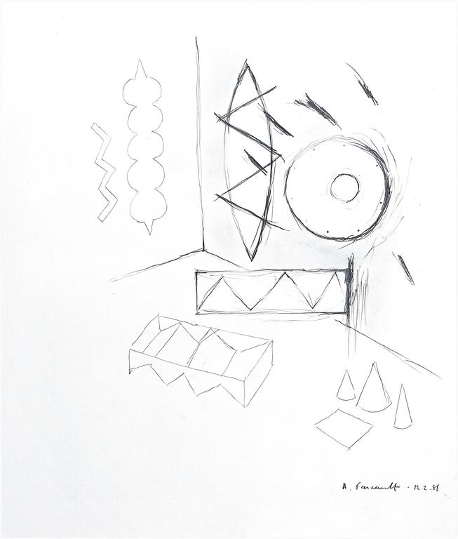 Catalogue raisonné, Henri Foucault, Étude - 10 - 1988