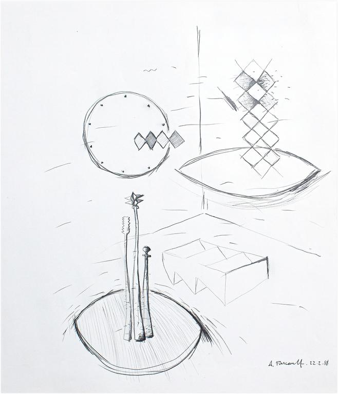 Catalogue raisonné, Henri Foucault, Étude - 11 - 1988
