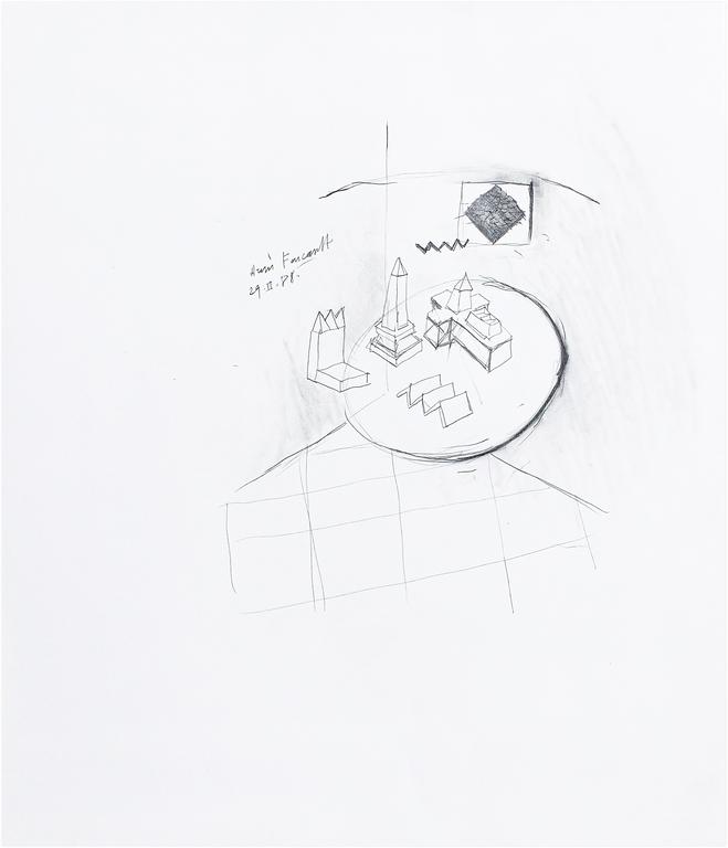 Catalogue raisonné, Henri Foucault, Étude - 13 - 1988