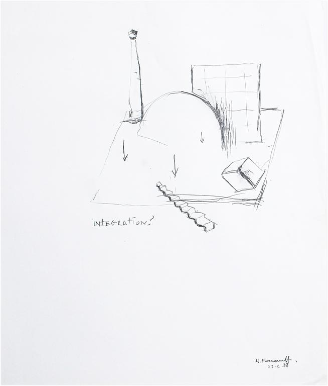 Catalogue raisonné, Henri Foucault, Étude - 15 - 1988