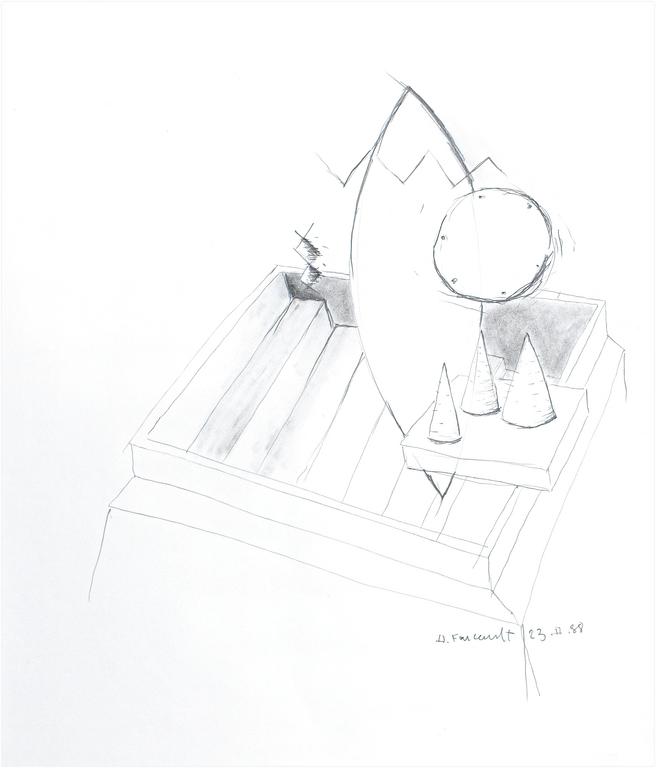 Catalogue raisonné, Henri Foucault, Étude - 17 - 1988